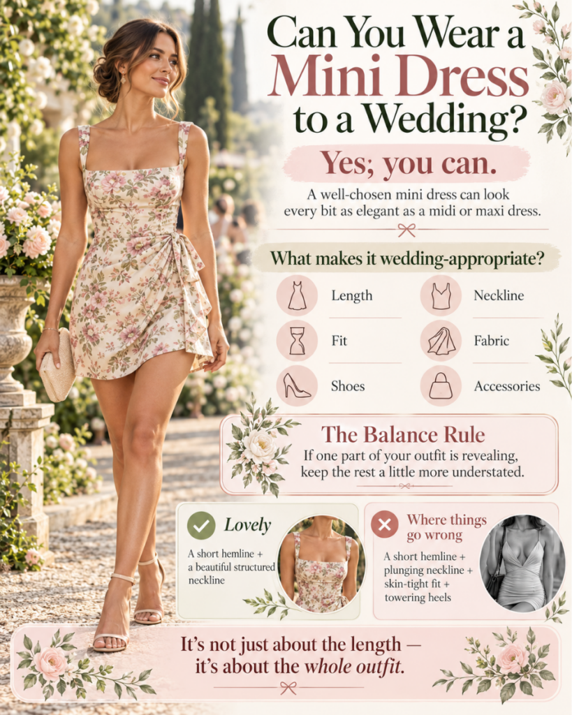 mini dresses for wedding quest. yes, you can