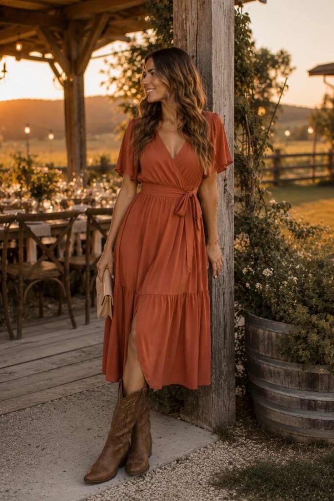 purple bridesmaid dresses with cowboy boots Bridesmaid Dresses with Cowboy Boots